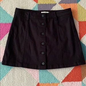Black Denim Skirt